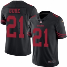 Youth Nike San Francisco 49ers #21 Frank Gore Limited Black Rush Vapor Untouchable NFL Jersey