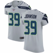 Men's Nike Seattle Seahawks #39 Dontae Johnson Grey Alternate Vapor Untouchable Elite Player NFL Jersey