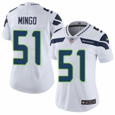 Women's Nike Seattle Seahawks #51 Barkevious Mingo White Vapor Untouchable Limited Player NFL Jersey