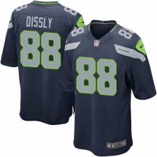 Men's Nike Seattle Seahawks #88 Will Dissly Game Navy Blue Team Color NFL Jersey