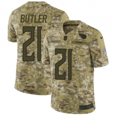 Youth Nike Tennessee Titans #21 Malcolm Butler Limited Camo 2018 Salute to Service NFL Jersey
