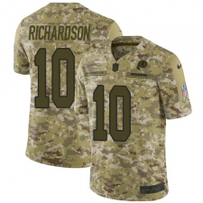 Men's Nike Washington Redskins #10 Paul Richardson Burgundy Limited Camo 2018 Salute to Service NFL Jersey