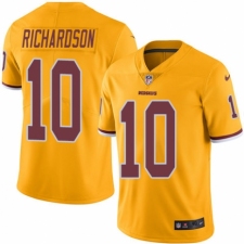 Men's Nike Washington Redskins #10 Paul Richardson Elite Gold Rush Vapor Untouchable NFL Jersey