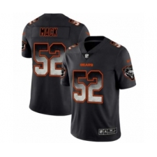 Men Chicago Bears #52 Khalil Mack Black Smoke Fashion Limited Jersey