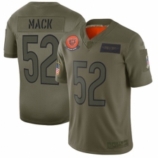 Men's Chicago Bears #52 Khalil Mack Limited Camo 2019 Salute to Service Football Jersey