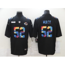 Men's Chicago Bears #52 Khalil Mack Rainbow Version Nike Limited Jersey