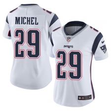 Women's Nike New England Patriots #29 Sony Michel White Vapor Untouchable Limited Player NFL Jersey