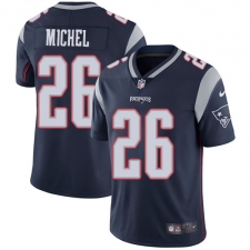 Youth Nike New England Patriots #26 Sony Michel Navy Blue Team Color Vapor Untouchable Limited Player NFL Jersey