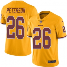 Men's Nike Washington Redskins #26 Adrian Peterson Limited Gold Rush Vapor Untouchable NFL Jersey