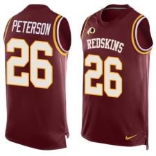 Men's Nike Washington Redskins #26 Adrian Peterson Limited Red Player Name & Number Tank Top NFL Jersey