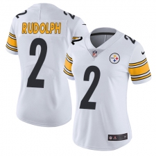 Women's Nike Pittsburgh Steelers #2 Mason Rudolph White Vapor Untouchable Limited Player NFL Jersey