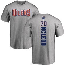 NHL Adidas Edmonton Oilers #70 Ryan McLeod Ash Backer T-Shirt