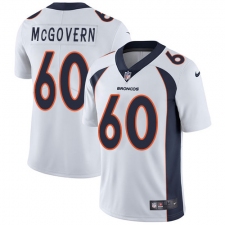 Men's Nike Denver Broncos #60 Connor McGovern White Vapor Untouchable Limited Player NFL Jersey