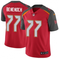 Youth Nike Tampa Bay Buccaneers #77 Caleb Benenoch Red Team Color Vapor Untouchable Elite Player NFL Jersey