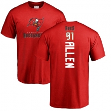 NFL Nike Tampa Bay Buccaneers #91 Beau Allen Red Backer T-Shirt
