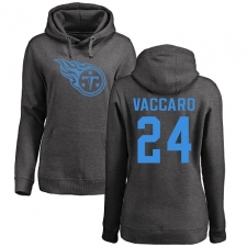 NFL Women's Nike Tennessee Titans #24 Kenny Vaccaro Ash One Color Pullover Hoodie