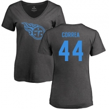 NFL Women's Nike Tennessee Titans #44 Kamalei Correa Ash One Color T-Shirt