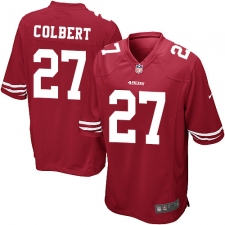 Men's Nike San Francisco 49ers #27 Adrian Colbert Game Red Team Color NFL Jersey