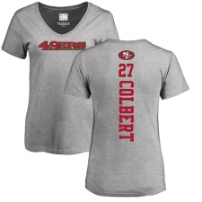 NFL Women's Nike San Francisco 49ers #27 Adrian Colbert Ash Backer T-Shirt