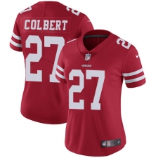 Women Nike San Francisco 49ers #27 Adrian Colbert Red Team Color Vapor Untouchable Elite Player NFL Jersey
