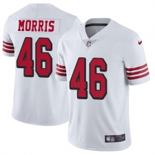 Youth Nike San Francisco 49ers #46 Alfred Morris Limited White Rush Vapor Untouchable NFL Jersey
