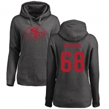 NFL Women's Nike San Francisco 49ers #68 Mike Person Ash One Color Pullover Hoodie