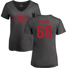 NFL Women's Nike San Francisco 49ers #68 Mike Person Ash One Color T-Shirt