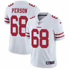 Youth Nike San Francisco 49ers #68 Mike Person White Vapor Untouchable Limited Player NFL Jersey