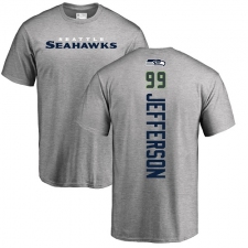 NFL Nike Seattle Seahawks #99 Quinton Jefferson Ash Backer T-Shirt