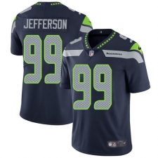 Youth Nike Seattle Seahawks #99 Quinton Jefferson Navy Blue Team Color Vapor Untouchable Limited Player NFL Jersey