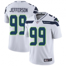 Youth Nike Seattle Seahawks #99 Quinton Jefferson White Vapor Untouchable Limited Player NFL Jersey