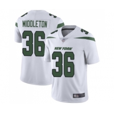 Men's New York Jets #36 Doug Middleton White Vapor Untouchable Limited Player Football Jersey