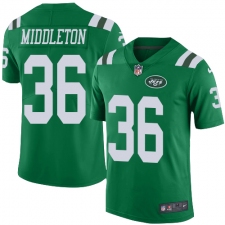 Youth Nike New York Jets #36 Doug Middleton Limited Green Rush Vapor Untouchable NFL Jersey