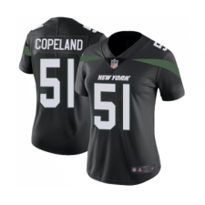 Women's New York Jets #51 Brandon Copeland Black Alternate Vapor Untouchable Limited Player Football Jersey