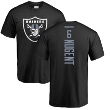 NFL Nike Oakland Raiders #6 Mike Nugent Black Backer T-Shirt