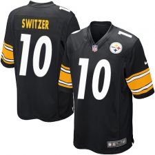 Men's Nike Pittsburgh Steelers #10 Ryan Switzer Game Black Team Color NFL Jersey