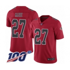 Men's Atlanta Falcons #27 Damontae Kazee Limited Red Rush Vapor Untouchable 100th Season Football Jersey
