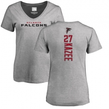 NFL Women's Nike Atlanta Falcons #27 Damontae Kazee Ash Backer T-Shirt