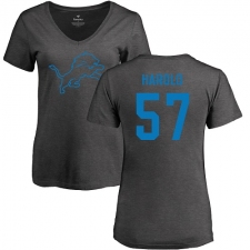 NFL Women's Nike Detroit Lions #57 Eli Harold Ash One Color T-Shirt