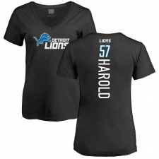 NFL Women's Nike Detroit Lions #57 Eli Harold Black Backer T-Shirt