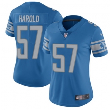 Women Nike Detroit Lions #57 Eli Harold Blue Team Color Vapor Untouchable Limited Player NFL Jersey