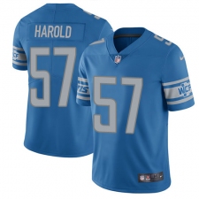 Youth Nike Detroit Lions #57 Eli Harold Blue Team Color Vapor Untouchable Limited Player NFL Jersey
