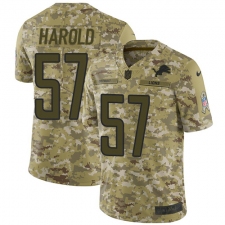 Youth Nike Detroit Lions #57 Eli Harold Limited Camo 2018 Salute to Service NFL Jersey