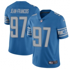Youth Nike Detroit Lions #97 Ricky Jean Francois Blue Team Color Vapor Untouchable Limited Player NFL Jersey