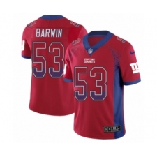 Men's Nike New York Giants #53 Connor Barwin Limited Red Rush Drift Fashion NFL Jers
