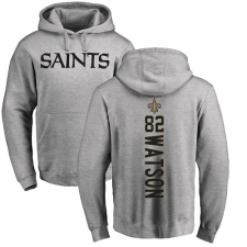 NFL Nike New Orleans Saints #82 Benjamin Watson Ash Backer Pullover Hoodie