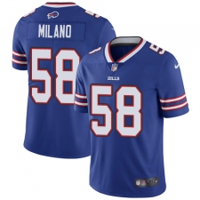 Men's Nike Buffalo Bills #58 Matt Milano Royal Blue Team Color Vapor Untouchable Limited Player NFL Jersey
