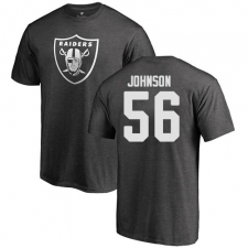 NFL Nike Oakland Raiders #56 Derrick Johnson Ash One Color T-Shirt