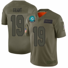 Youth Miami Dolphins #19 Jakeem Grant Limited Camo 2019 Salute to Service Football Jersey