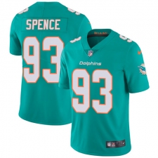 Men's Nike Miami Dolphins #93 Akeem Spence Aqua Green Team Color Vapor Untouchable Limited Player NFL Jersey